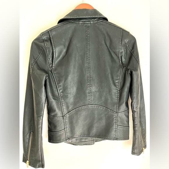 Dex Faux Leather Moto Jacket XS - Picture 3 of 4
